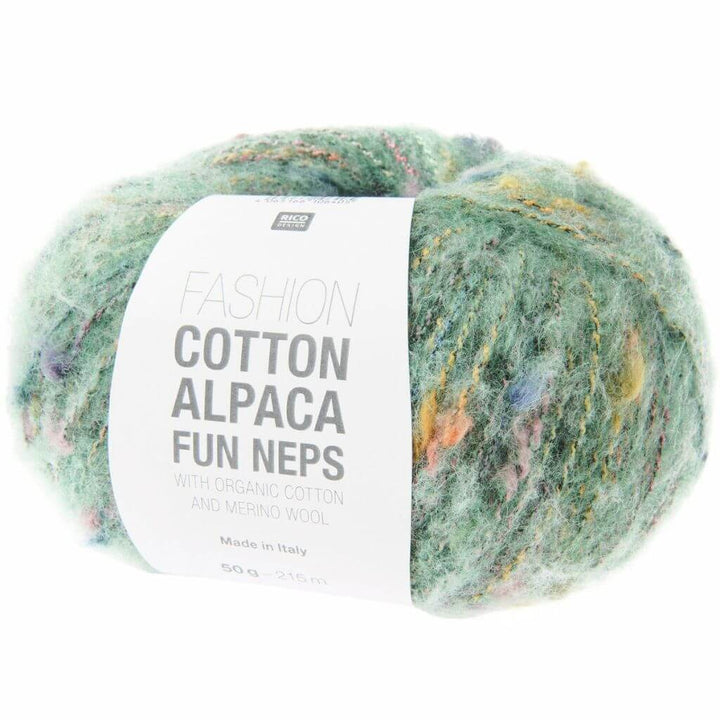 Rico Design Fashion Cotton Alpaca Fun Neps, Farbe 008 efeu – Alpaka, Baumwolle und Schurwolle bei Lieblingsgarn