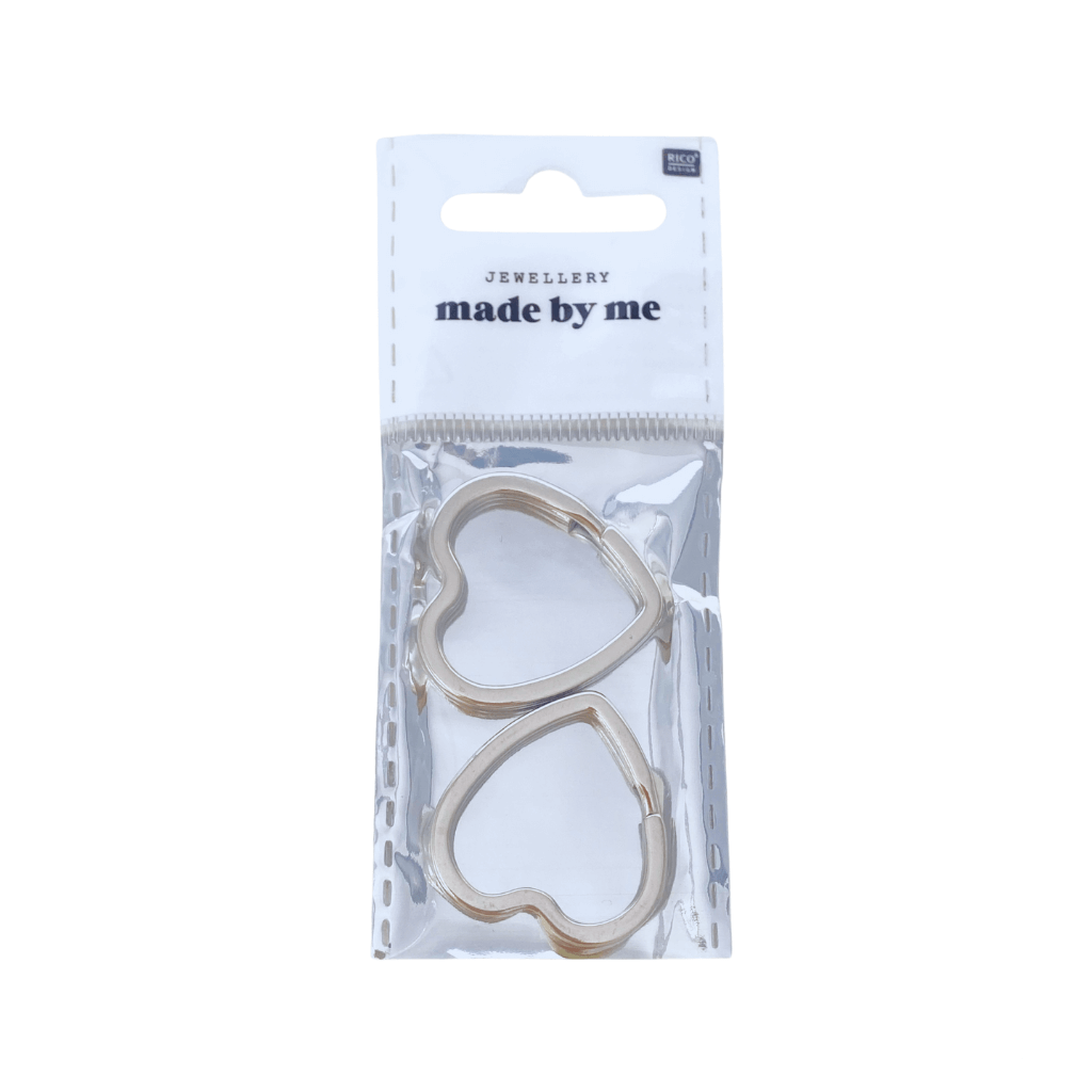 Rico Design Rico Schlüsselring Herz Silber 32x32mm bei bei bei bei Lieblingsgarn