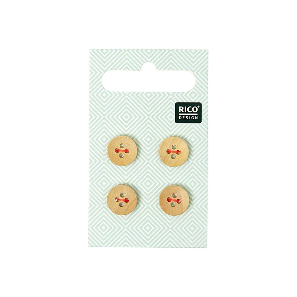Rico Design Holzknöpfe 1,1 cm bei bei bei bei Lieblingsgarn