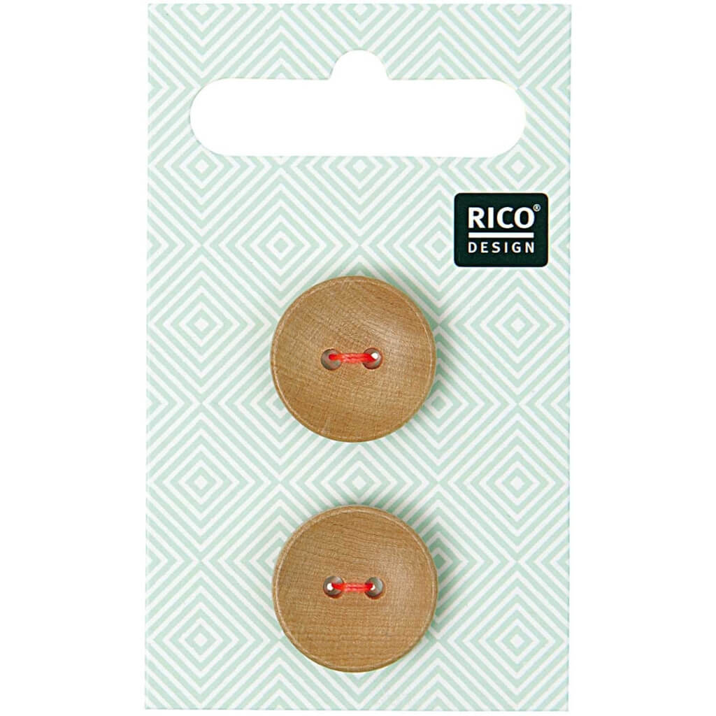 Rico Design Holzknöpfe 18 mm bei bei bei bei Lieblingsgarn
