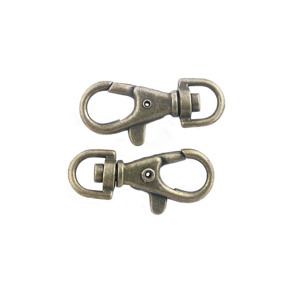 Rico Design 2 Stk. Karabinerhaken - Gold Antique bei bei bei bei Lieblingsgarn