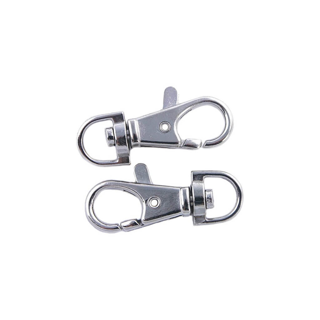 Rico Design 2 Stk. Karabinerhaken - Silber bei bei bei bei Lieblingsgarn