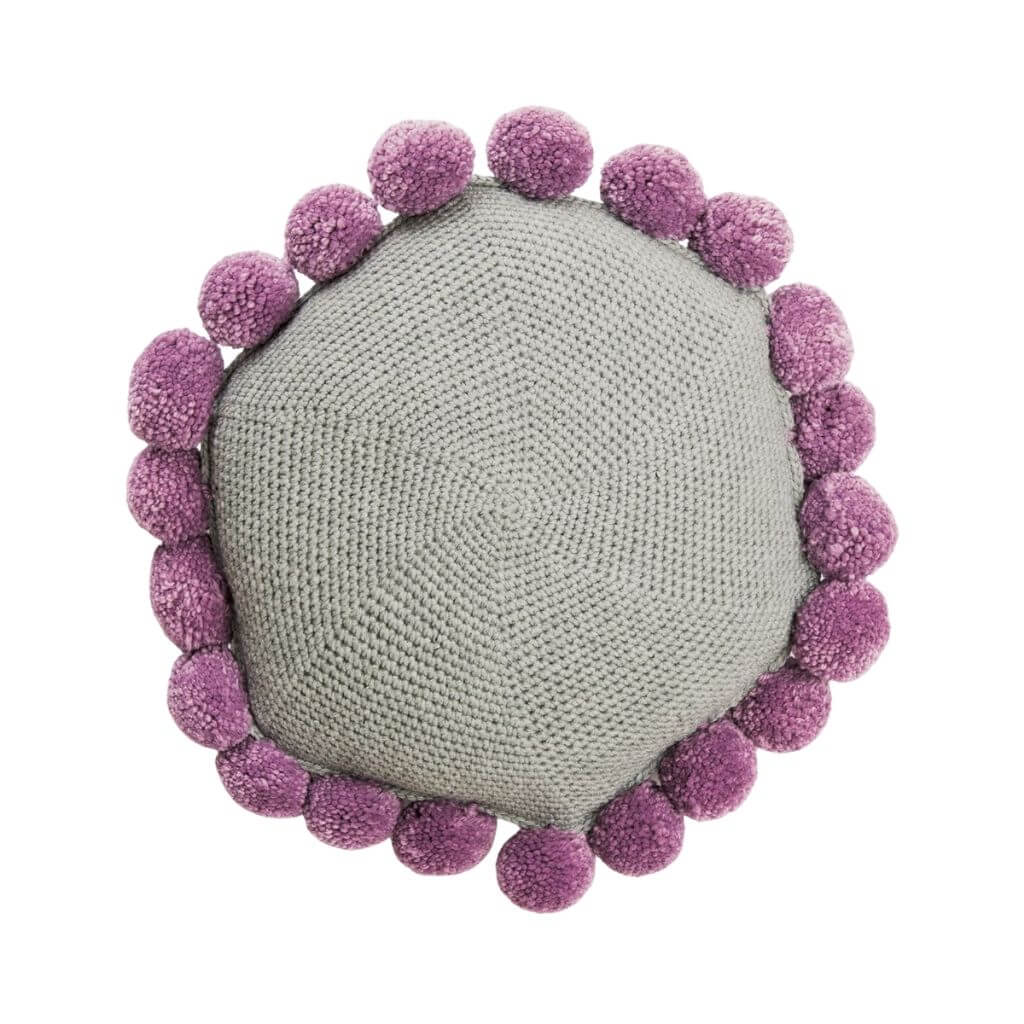 Rico Design Pattern Kissen mit Pompons Häkelanleitung - Rico Design (PDF) bei bei bei bei bei bei bei bei Lieblingsgarn