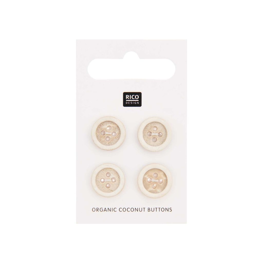 Rico Design Kokosnuss Knöpfe 13 mm bei bei bei bei bei bei Lieblingsgarn