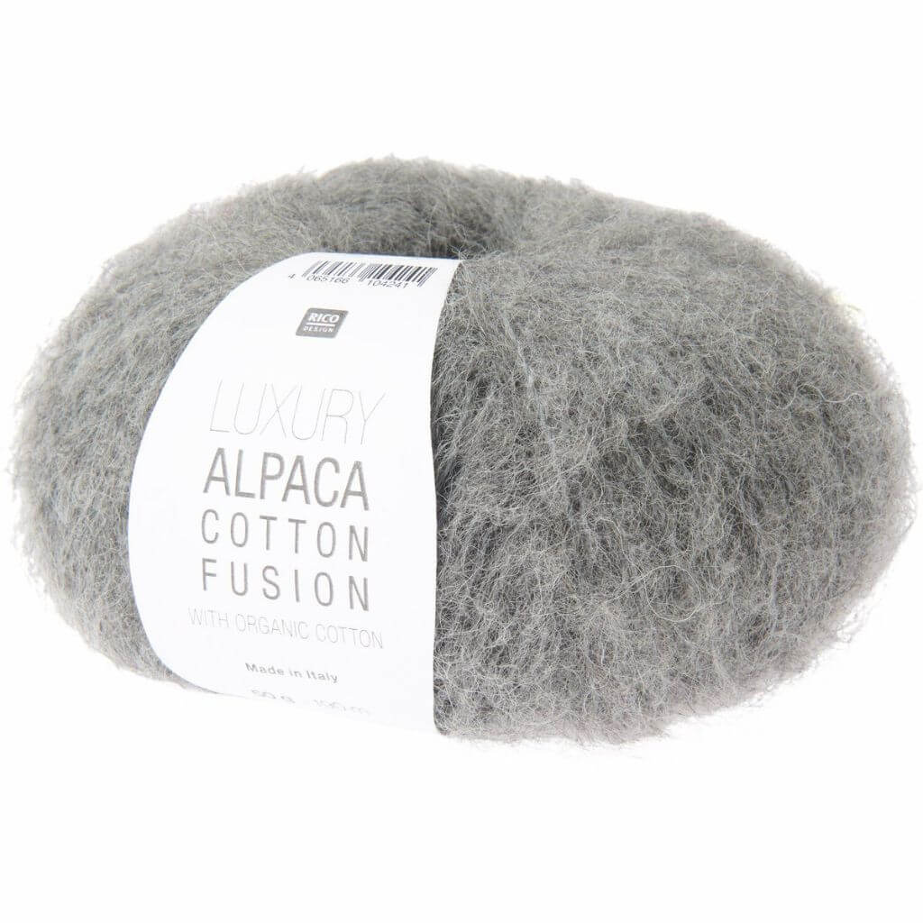 Rico Design Luxury Alpaca Cotton Fusion, Farbe 012 grau – Alpaka und Baumwolle bei Lieblingsgarn