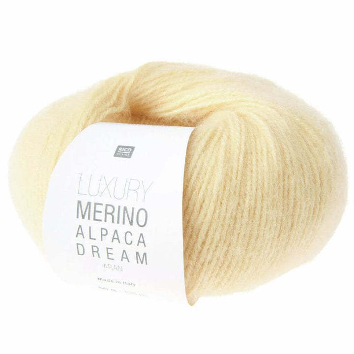 Rico Design Luxury Merino Alpaca Dream aran, Farbe 008 sand – Alpaka und Schurwolle bei Lieblingsgarn