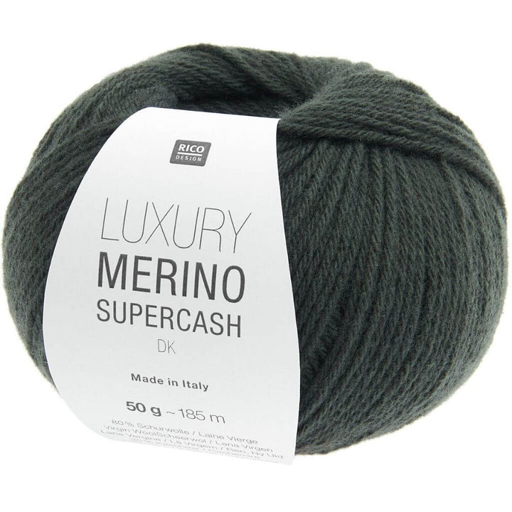 Rico Design Luxury Merino Supercash dk 50g, Farbe 004 Oliv – Kaschmir und Schurwolle bei Lieblingsgarn