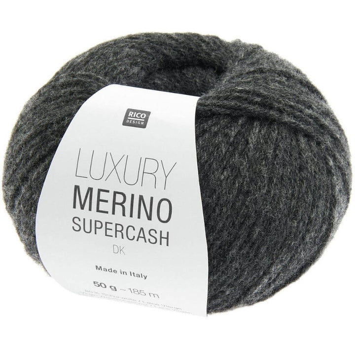 Rico Design Luxury Merino Supercash dk 50g, Farbe 006 Anthrazit – Kaschmir und Schurwolle bei Lieblingsgarn