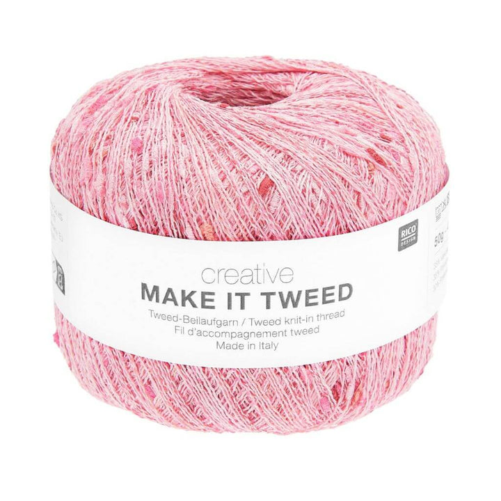 Rico Design Creative Make It Tweed 50g, Farbe 003 Bubblegum – Synthetik und Viskose bei Lieblingsgarn