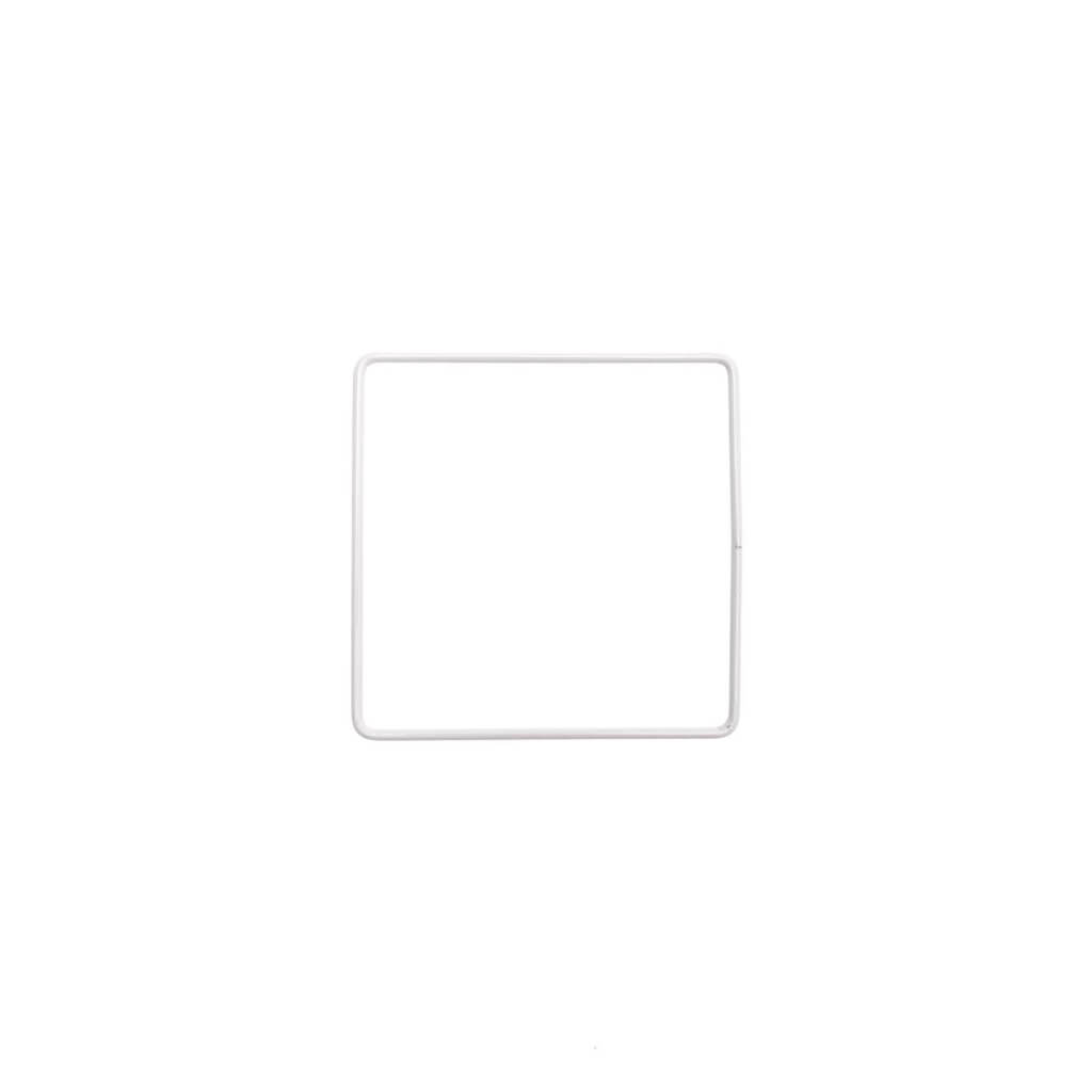 Rico Design Rico Metallring Quadrat Weiss 10 - 30 cm, Farbe 100 – Metall bei Lieblingsgarn