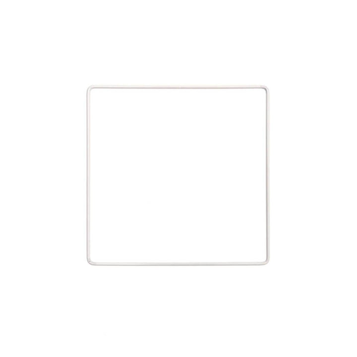Rico Design Rico Metallring Quadrat Weiss 10 - 30 cm, Farbe 150 – Metall bei Lieblingsgarn