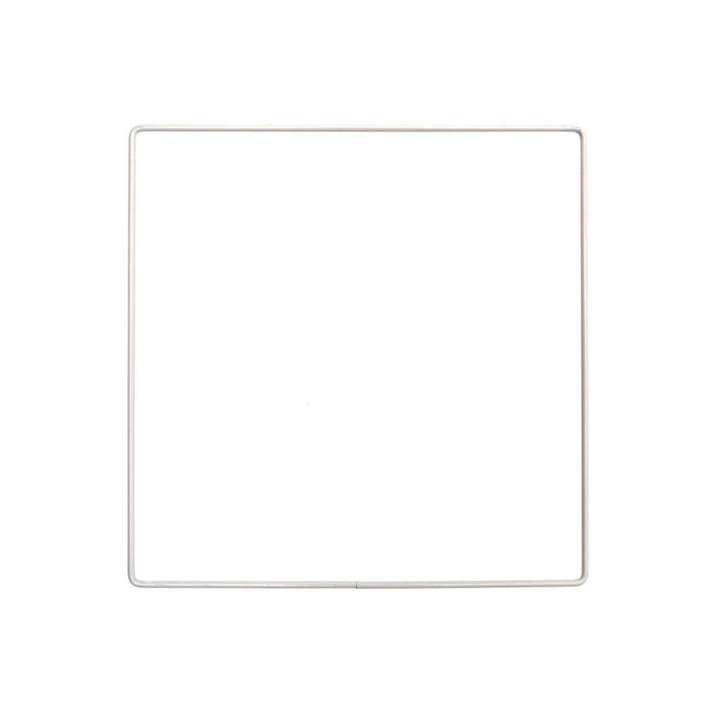 Rico Design 20 cm Rico Metallring Quadrat Weiss 10 - 30 cm bei bei bei bei bei bei bei bei Lieblingsgarn