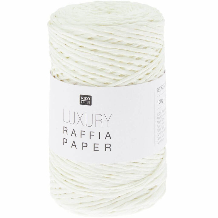Rico Design 001 - weiß Rico Design Luxury Raffia Paper 100g Lieblingsgarn