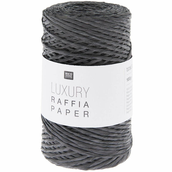 Rico Design 008 - schwarz Rico Design Luxury Raffia Paper 100g Lieblingsgarn