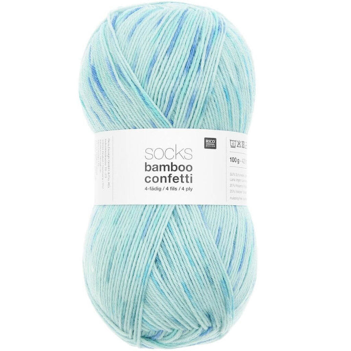 Rico Design Superba Bamboo 4-fädig, Farbe 54 Confetti ocean – Schurwolle, Synthetik und Viskose bei Lieblingsgarn