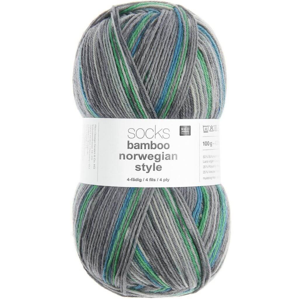Rico Design Superba Bamboo 4-fädig, Farbe 066 Norwegian Style Winter – Schurwolle, Synthetik und Viskose bei Lieblingsgarn