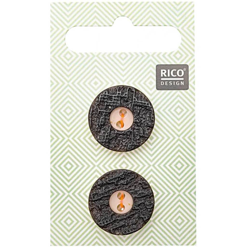 Rico Design Trachtenknöpfe Hirschhornoptik 20 mm bei bei bei bei Lieblingsgarn