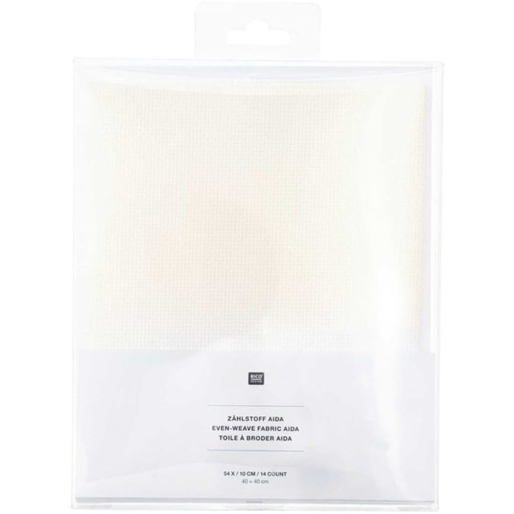 Rico Design Zählstoff 40 x 40 cm wollweiß Aida bei bei bei bei Lieblingsgarn