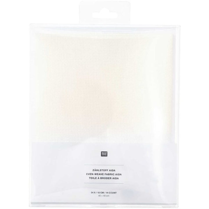 Rico Design Zählstoff 40 x 40 cm wollweiß Aida bei bei bei bei Lieblingsgarn