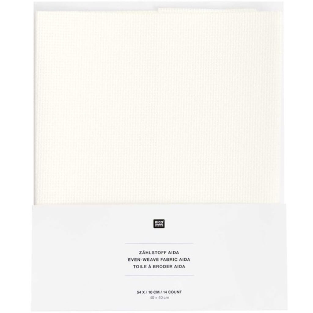 Rico Design Zählstoff 40 x 40 cm wollweiß Aida bei bei bei bei Lieblingsgarn