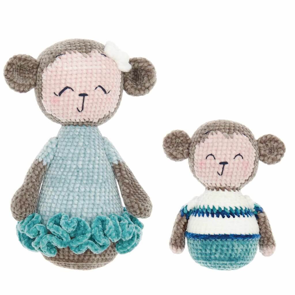 Rico Design Pattern Amigurumi Affenmama &amp; Max Häkelanleitung - Rico Design (Heft) bei bei bei bei Lieblingsgarn
