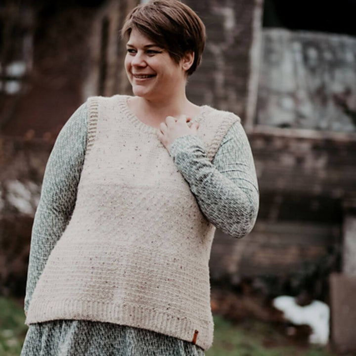 Inga Mallwitz Pullunder Rys Slipover Strickanleitung - Appelbanne Design (PDF) bei bei bei bei Lieblingsgarn