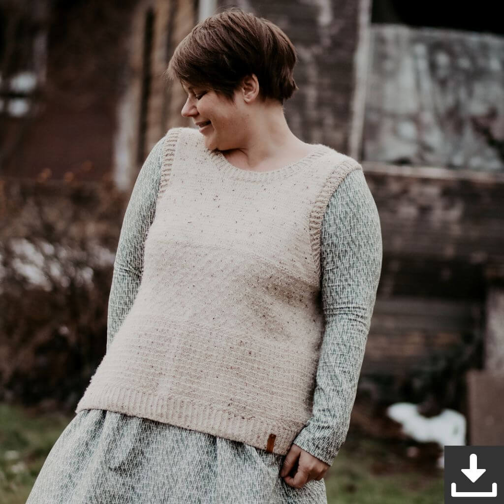 Inga Mallwitz Pullunder Rys Slipover Strickanleitung - Appelbanne Design (PDF) bei bei bei bei Lieblingsgarn