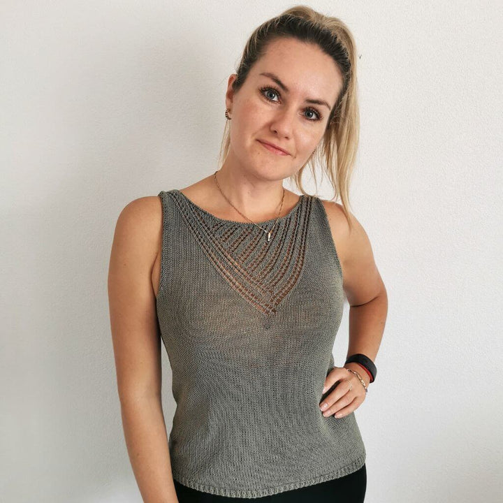 Rita Koch Bella Blouse mit Lochmuster Strickanleitung - Rita Koch (PDF) bei bei bei bei bei bei bei Lieblingsgarn