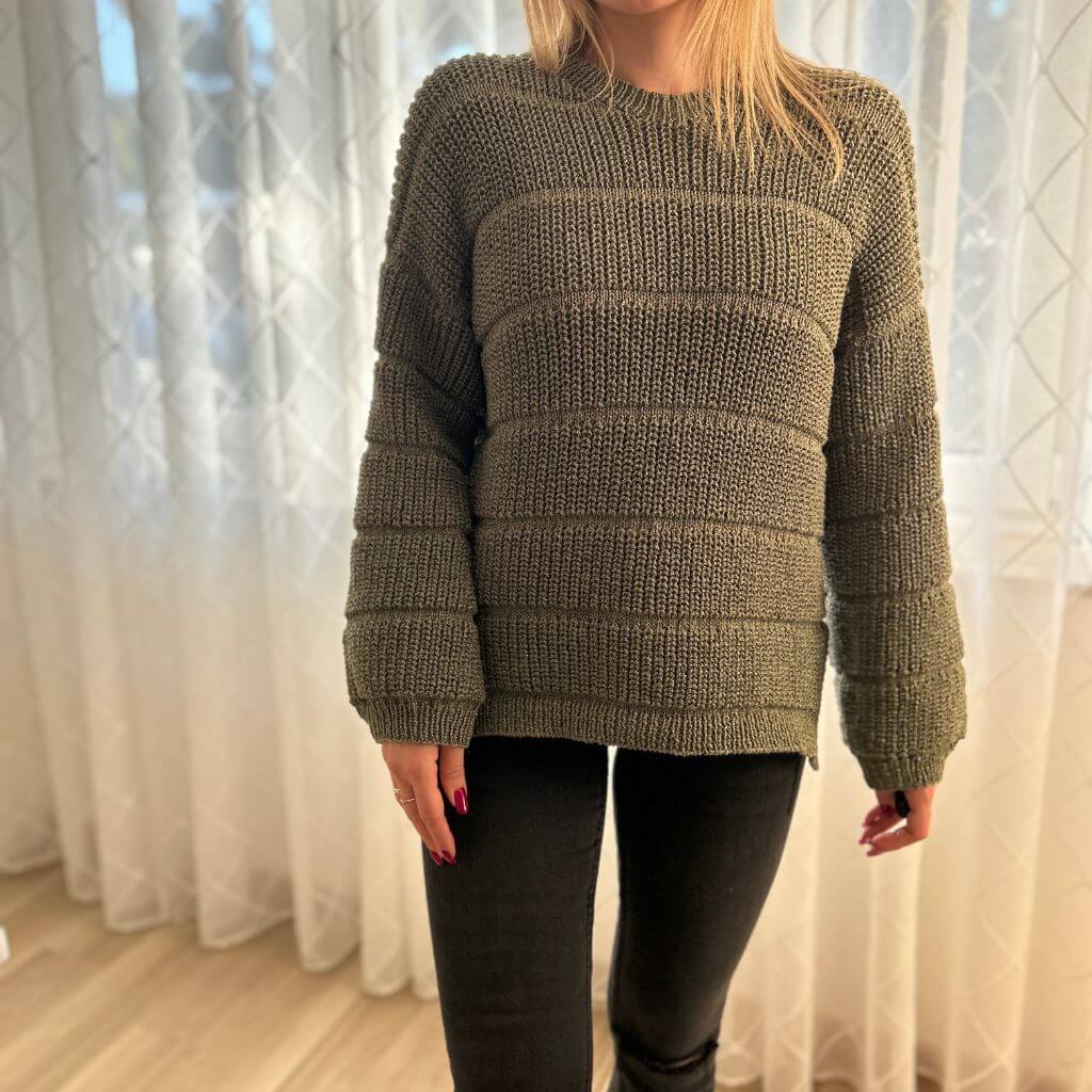 Rita Koch Brioche Lines Sweater Pullover im Halbpatent Strickanleitung - Rita Koch (PDF) bei bei bei bei Lieblingsgarn