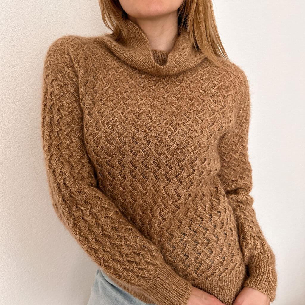 Rita Koch Josephine Sweater Pullover mit Rollkragen Strickanleitung - Rita Koch (PDF) bei bei bei bei Lieblingsgarn