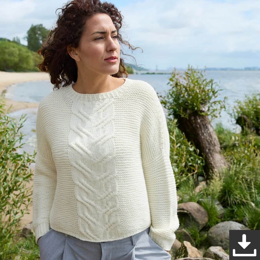 Rosy Green Wool Pullover Juhla Strickanleitung - Rosy Green Wool (PDF) bei bei bei bei Lieblingsgarn