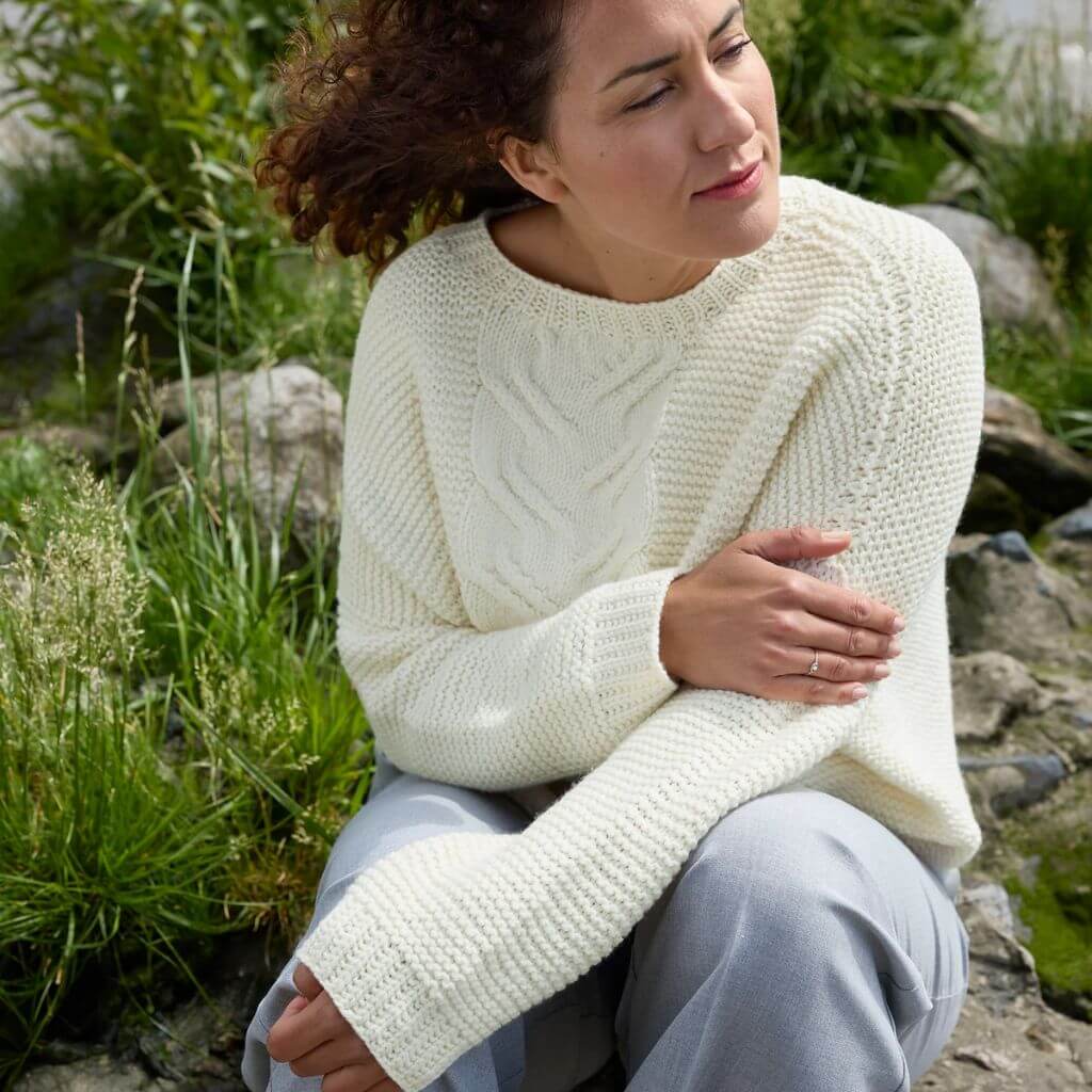 Rosy Green Wool Pullover Juhla Strickanleitung - Rosy Green Wool (PDF) bei bei bei bei Lieblingsgarn