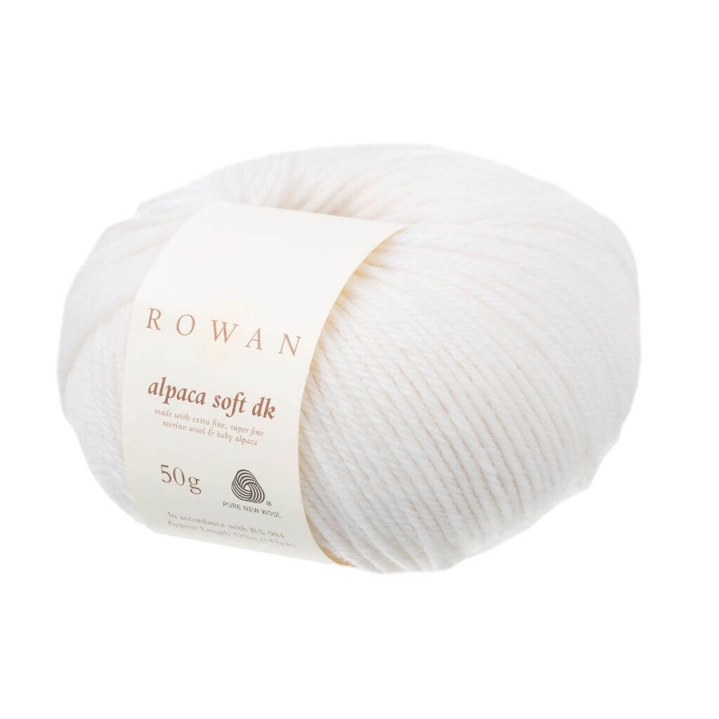 Rowan Alpaca Soft DK, Farbe 201 white – Alpaka und Merino bei Lieblingsgarn
