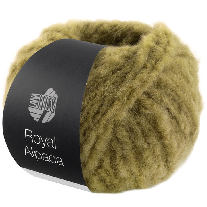 Lana Grossa Royal Alpaca, Farbe 12 Helloliv – Alpaka und Synthetik bei Lieblingsgarn
