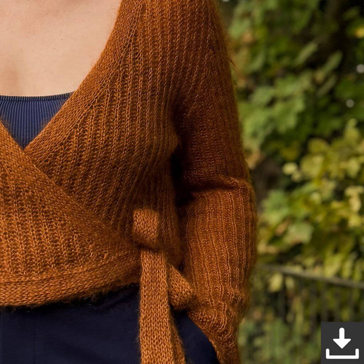Rust Knitwear Brioche Bliss Wrap Cardigan Strickanleitung - Rust Knitwear (PDF) bei bei bei bei Lieblingsgarn