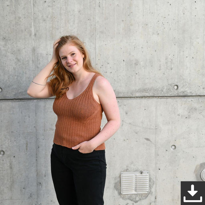 Rust Knitwear Ellie Summer Top Strickanleitung - Rust Knitwear (PDF) bei bei bei bei Lieblingsgarn