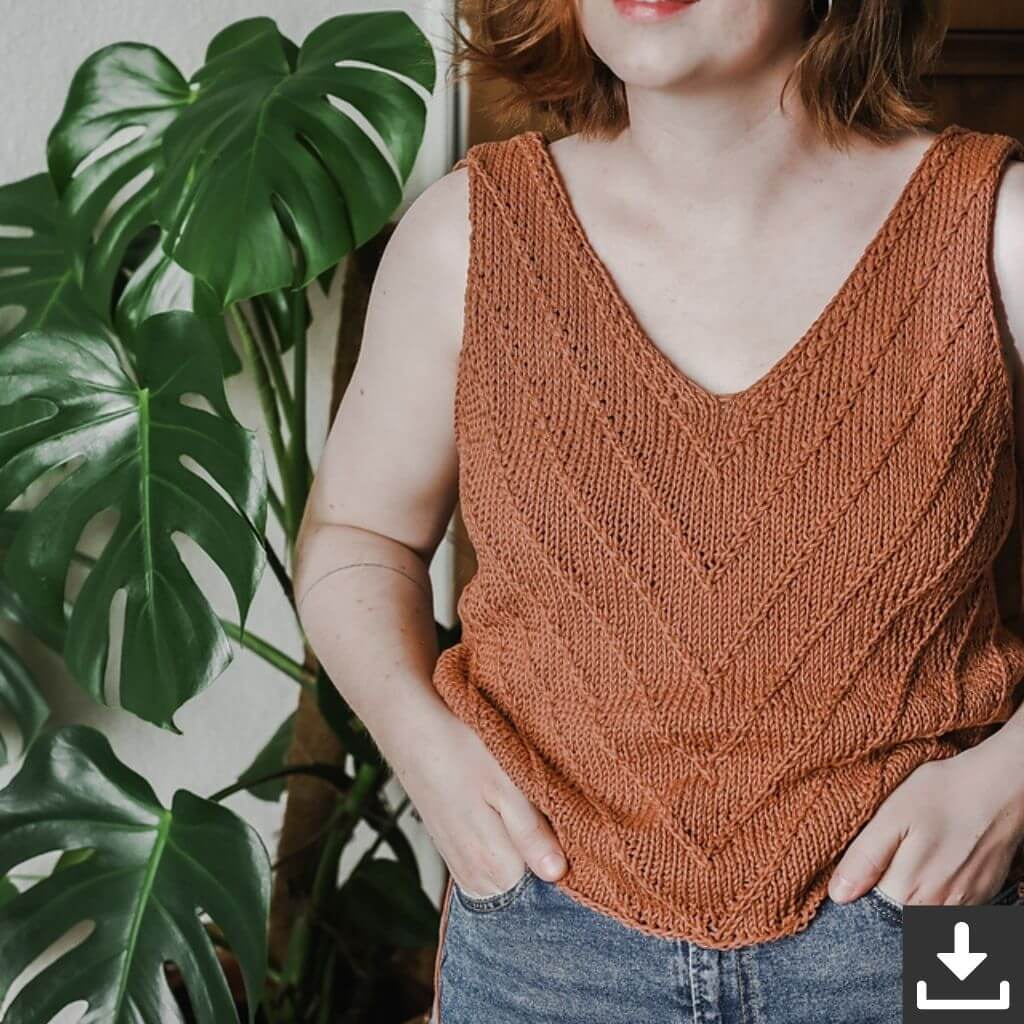 Rust Knitwear Pattern Lines Summertop Strickanleitung - Rust Knitwear (PDF) bei bei bei bei Lieblingsgarn