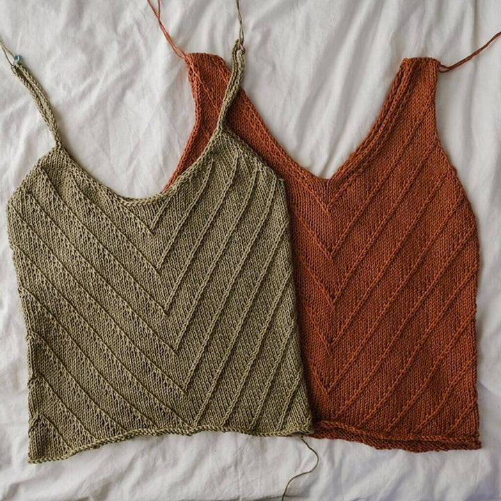 Rust Knitwear Pattern Lines Summertop Strickanleitung - Rust Knitwear (PDF) bei bei bei bei Lieblingsgarn