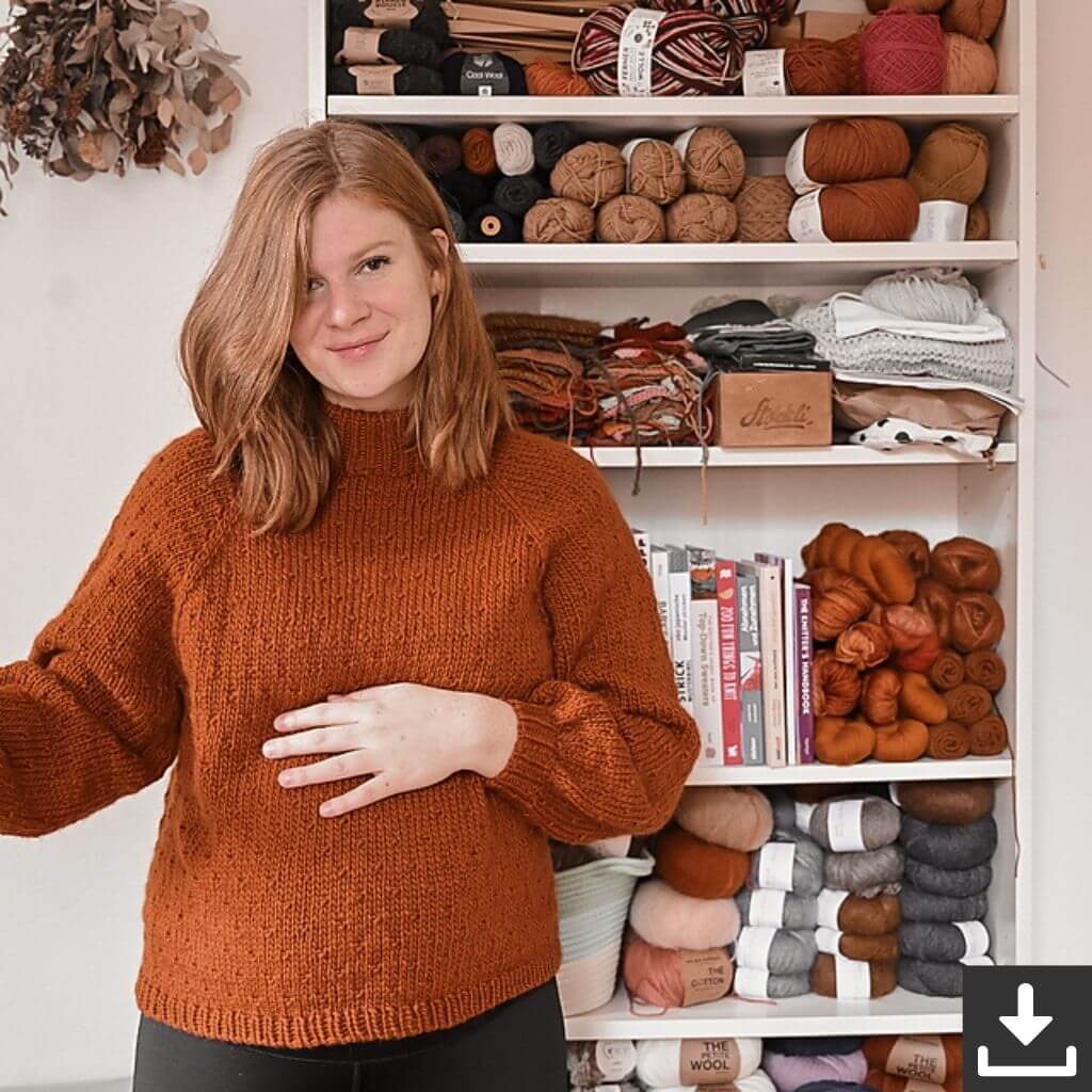 Rust Knitwear Pattern Myra Sweater Strickanleitung - Rust Knitwear (PDF) bei bei bei bei Lieblingsgarn