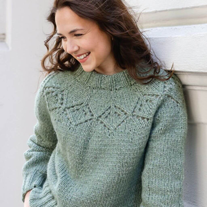 Drops Design Pattern Damen Pullover Sage Advice Strickset - Drops (PDF) bei bei bei bei bei bei bei bei Lieblingsgarn