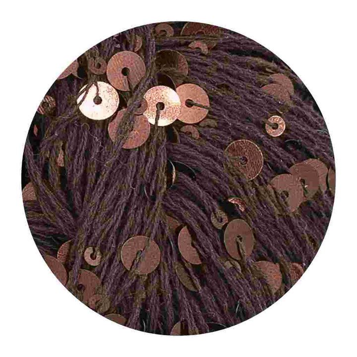 Sandnes Garn Paljett, Farbe 3086 espresso sparkle – Baumwolle und Synthetik bei Lieblingsgarn