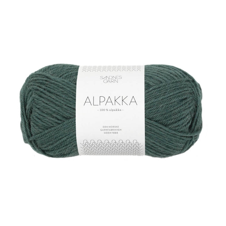 Sandnes Garn Alpakka 50g 7572 - Støvet Grønn bei bei bei bei Lieblingsgarn