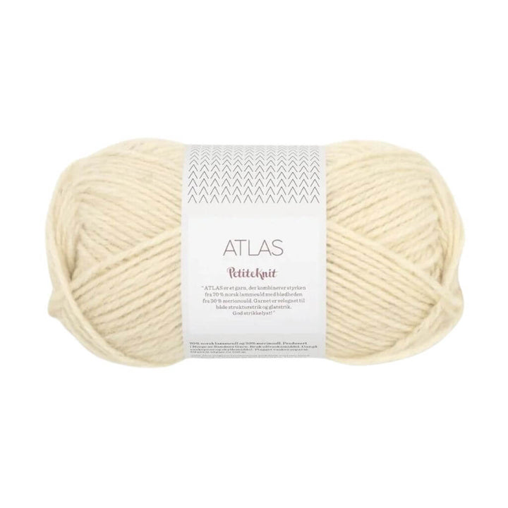 Sandnes Garn Atlas by PetiteKnit, Farbe 1016 milk melange – Merino und Schurwolle bei Lieblingsgarn