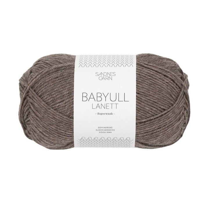Sandnes Garn Babyull Lanett, Farbe 2652 Mellombrun melert – Merino bei Lieblingsgarn