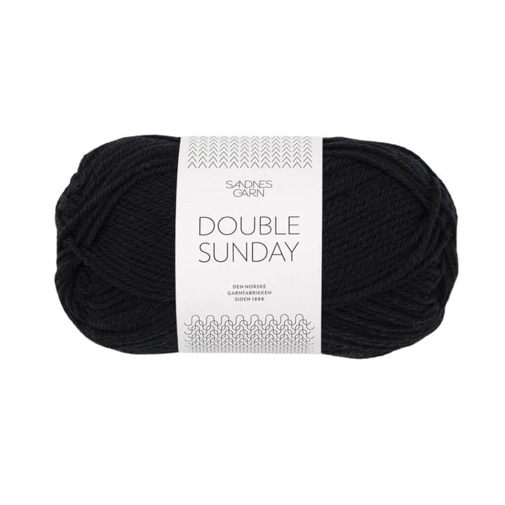 Sandnes Garn 1099 - Svart Sandnes Garn Double Sunday - 50g Lieblingsgarn