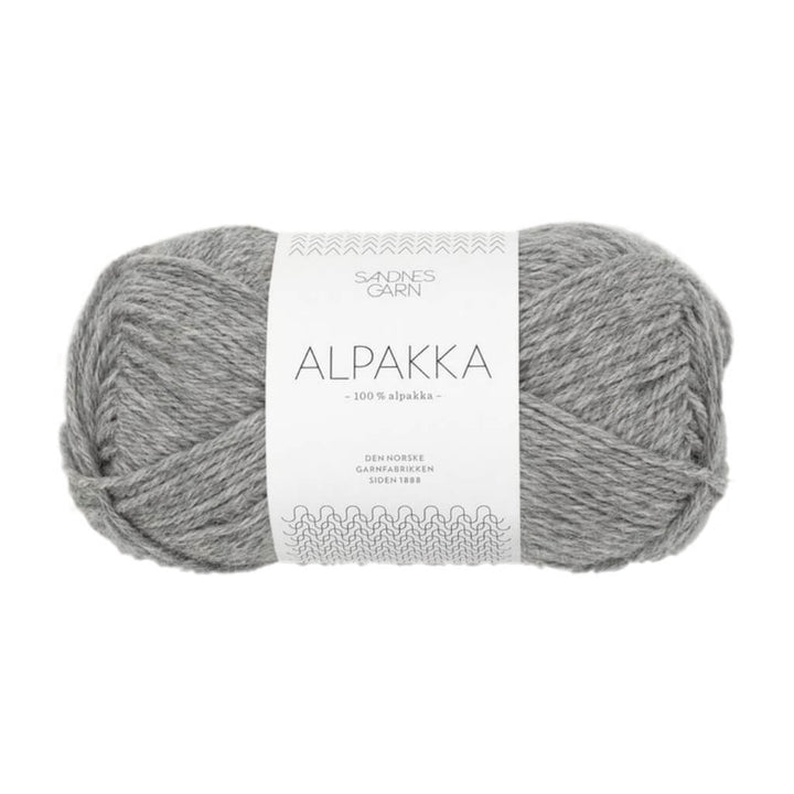 Sandnes Garn Alpakka 50g 1042 - Gråmelert bei bei bei bei Lieblingsgarn