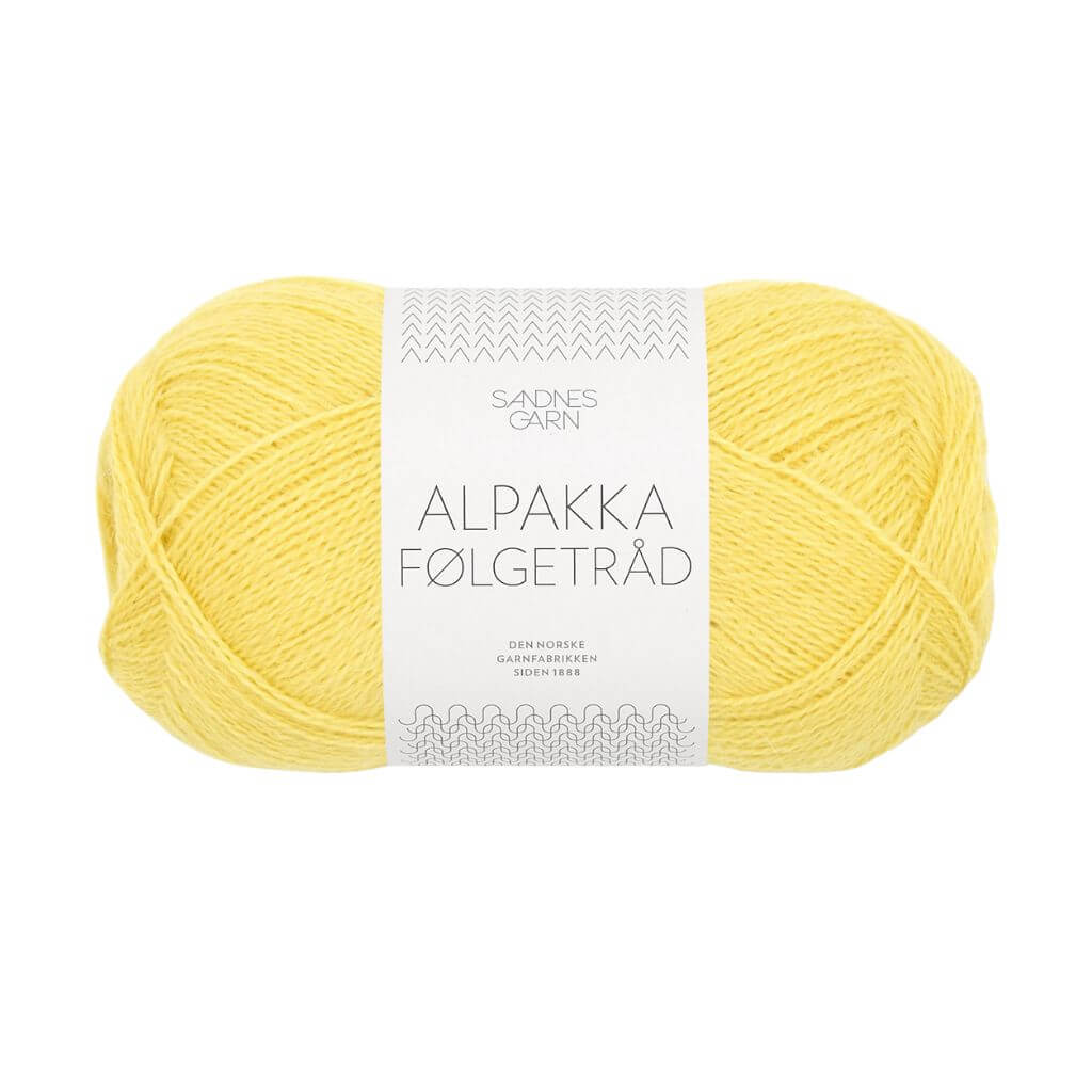 Sandnes Garn Alpakka Følgetråd, Farbe 9004 lemon – Alpaka bei Lieblingsgarn