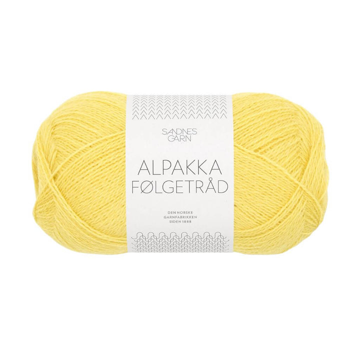 Sandnes Garn Alpakka Følgetråd, Farbe 9004 lemon – Alpaka bei Lieblingsgarn