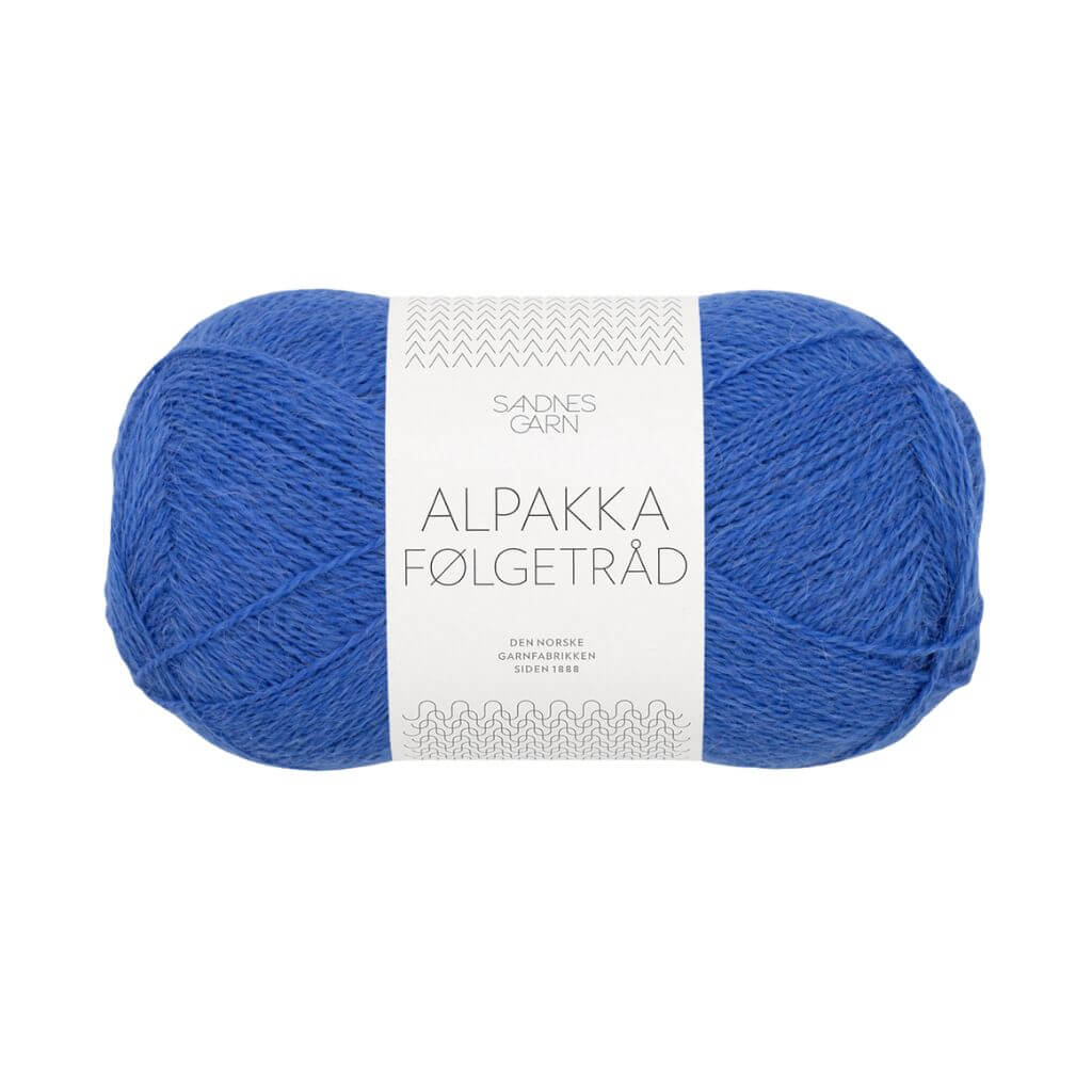 Sandnes Garn Alpakka Følgetråd, Farbe 5845 dazzling blue – Alpaka bei Lieblingsgarn