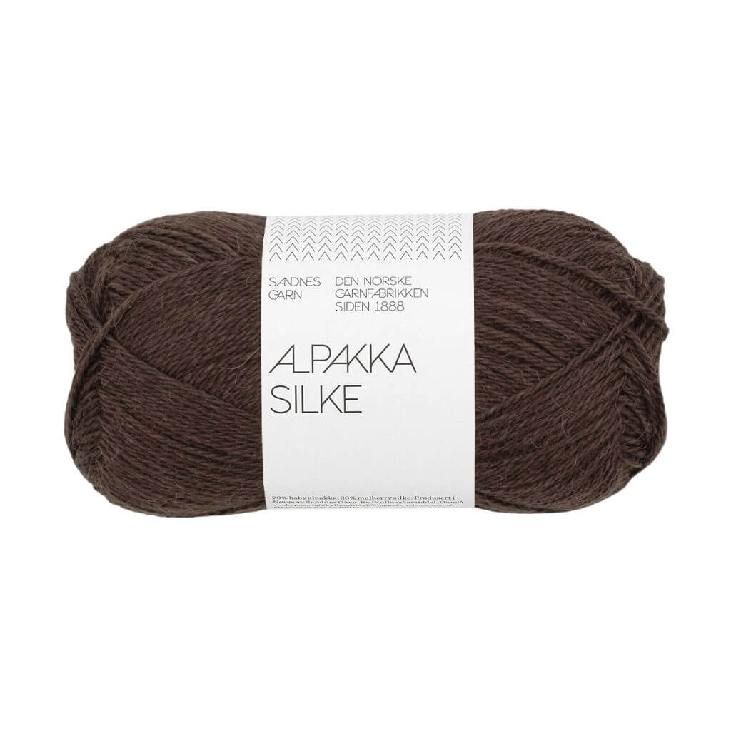 Sandnes Garn Alpakka Silke, Farbe 3591 chocolate plum – Alpaka und Seide bei Lieblingsgarn